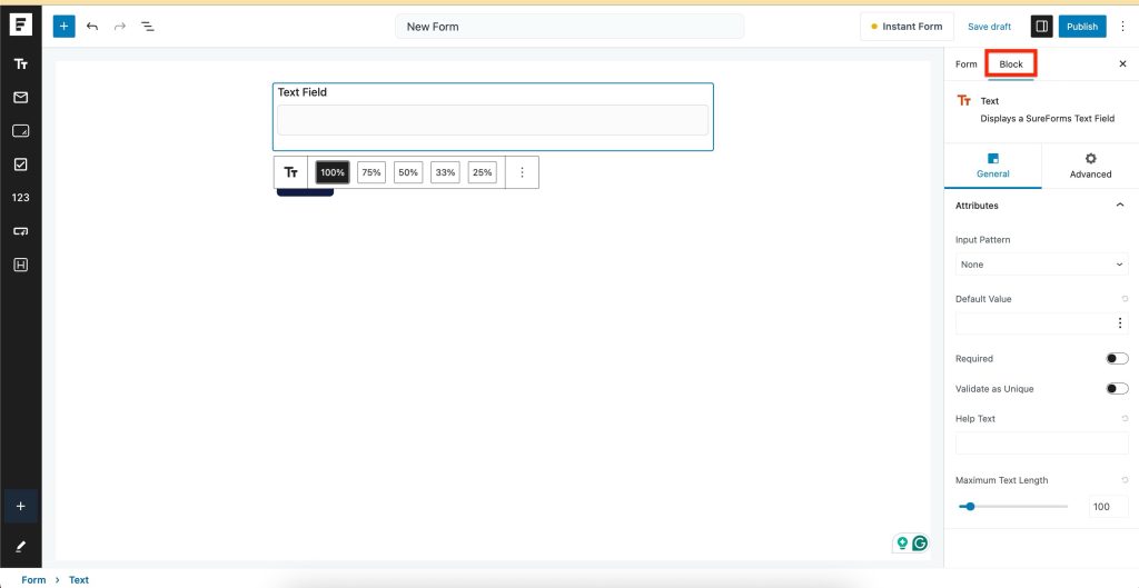 Block Setting