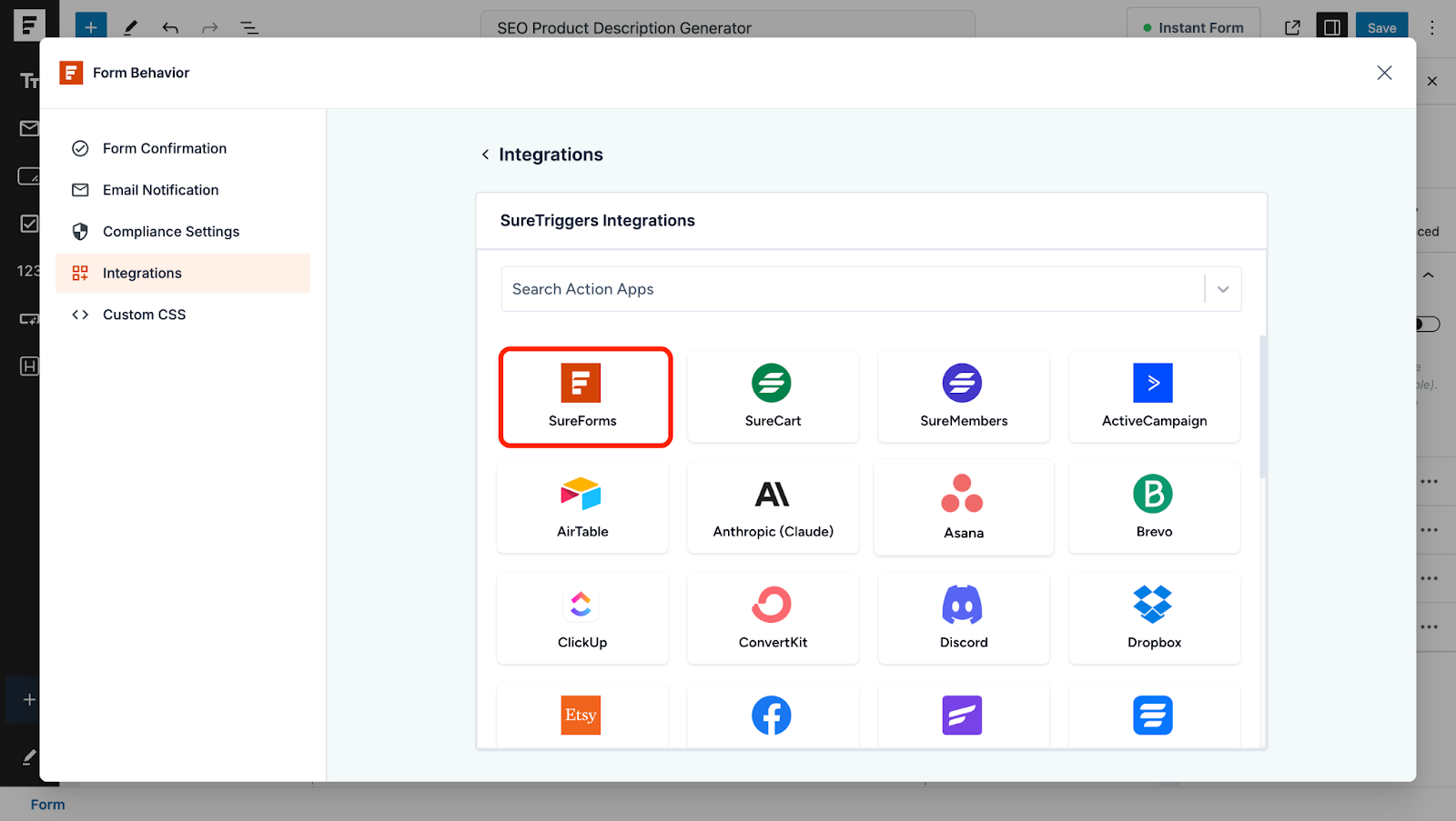 select sureforms